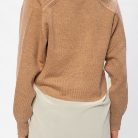 CHLOE Silk-Georgette And Knitted Wool Cardigan - NEW!🆕🆕🆕 - Picture 11 of 14